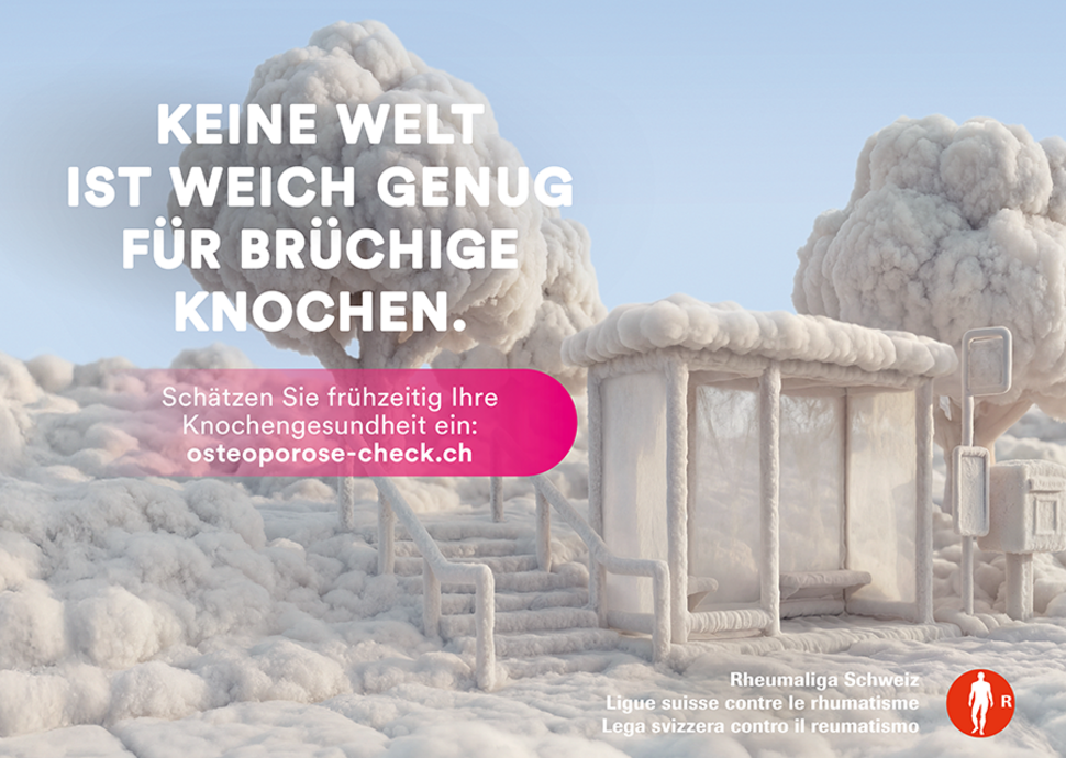 Der Alltag müsste gepolstert sein, wenn Osteoporose unbehandelt bleibt. | Quelle: Rheumaliga Schweiz
