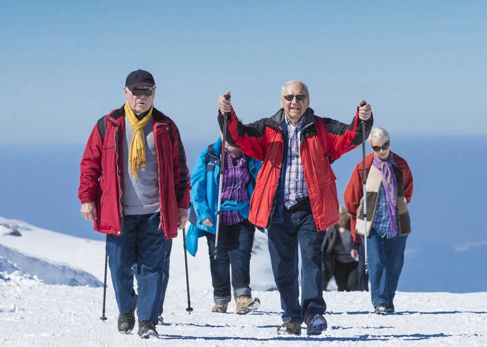 Gemeinsam aktiv unterwegs im Schnee