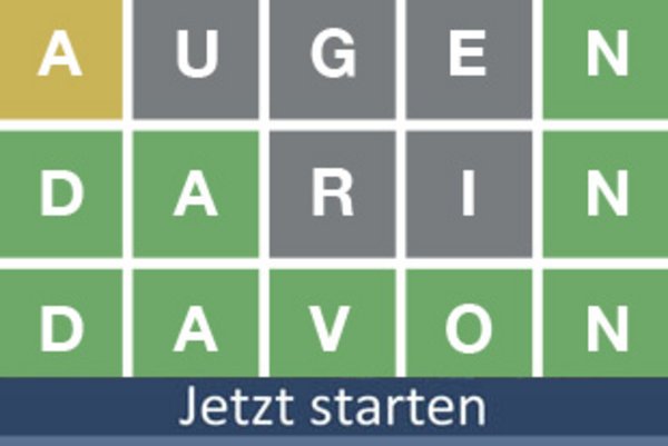 Wordle Rätsel lösen bei 50PLUS.ch