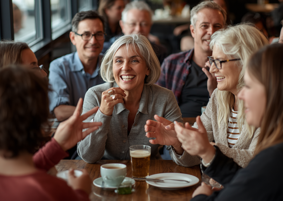 Hörverlust im Alltag früh erkennen – Gespräche werden anstrengender | Quelle: Canva
