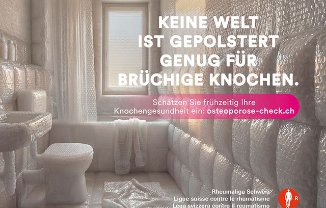 So sähe die Welt aus, wenn Osteoporose unbehandelt bleibt. | Quelle: Rheumaliga Schweiz