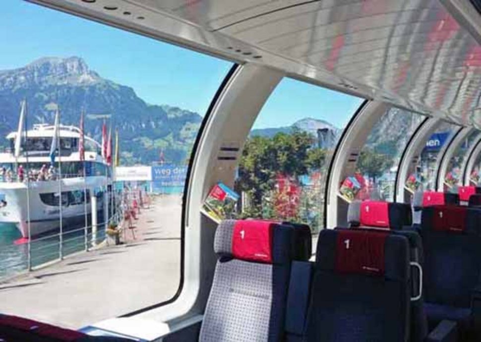 Mit dem Gotthard Panorama Express