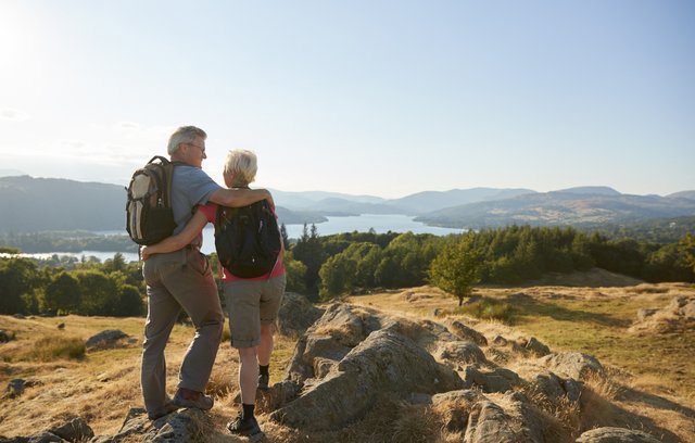 Zusammen wandern