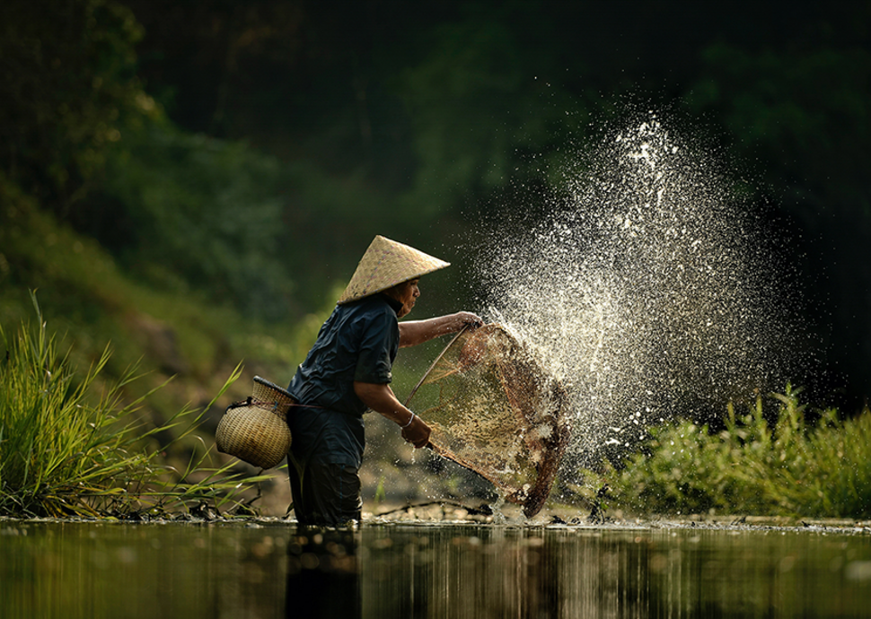 Fischer im Mekong Delta | © Adobe Stock