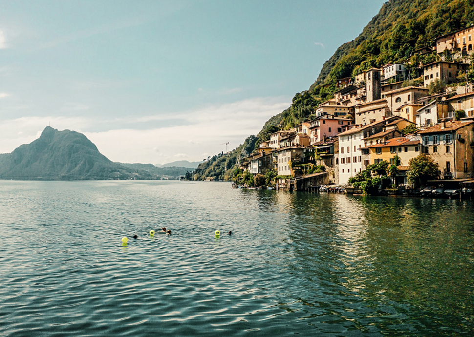 Wohltuende Erfrischung im Lago di Lugano