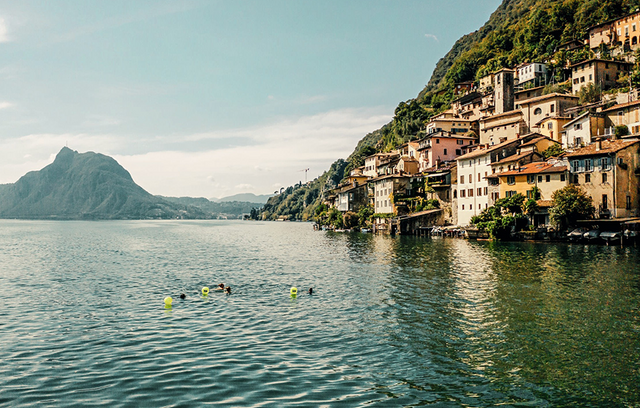 Wohltuende Erfrischung im Lago di Lugano