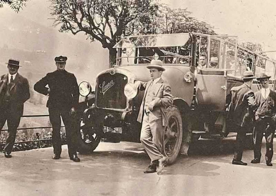 1928 Gruppenausflüge mit dem Saurer sind en vogue