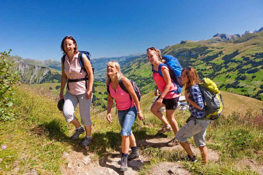 Traumhafte Berglandschaft oberhalb von Adelboden