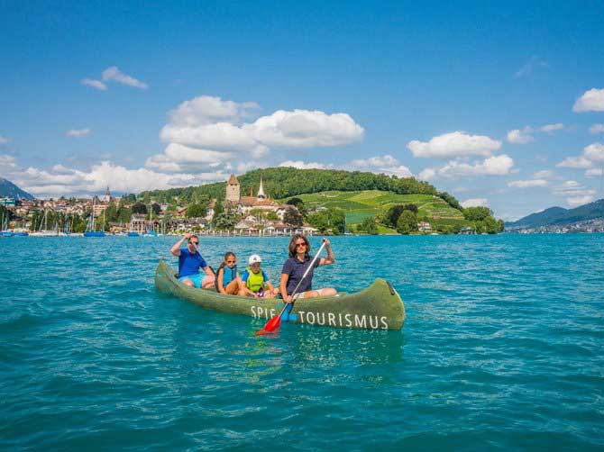 Mit dem Kanu den Thunersee entdecken