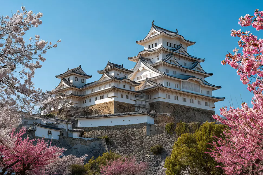 Burg Himeji im Frühling | © Adobe Stock